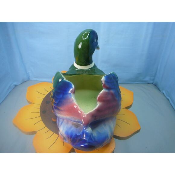 Vtg Royal Copley Cermic Duck Planter - Picture 4 of 8